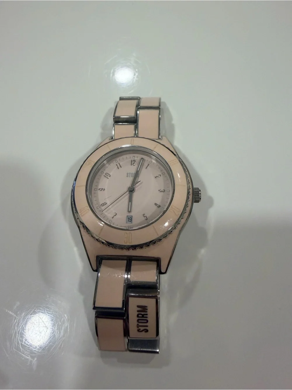 Storm Silver and Pink Women's Stainless Watch
